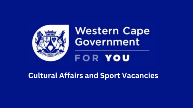 Cultural Affairs and Sport Vacancies