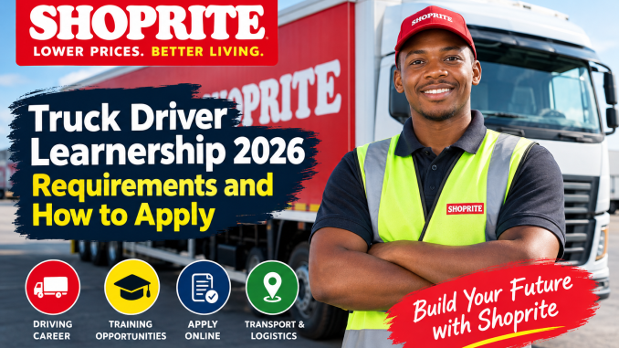 The Shoprite Truck Driver Learnership 2026