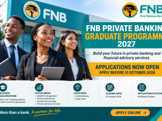 FNB Private Banking Graduate Programme 2027